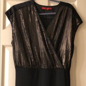 Narcisco Rodriguez XL sequin wrap top LBD